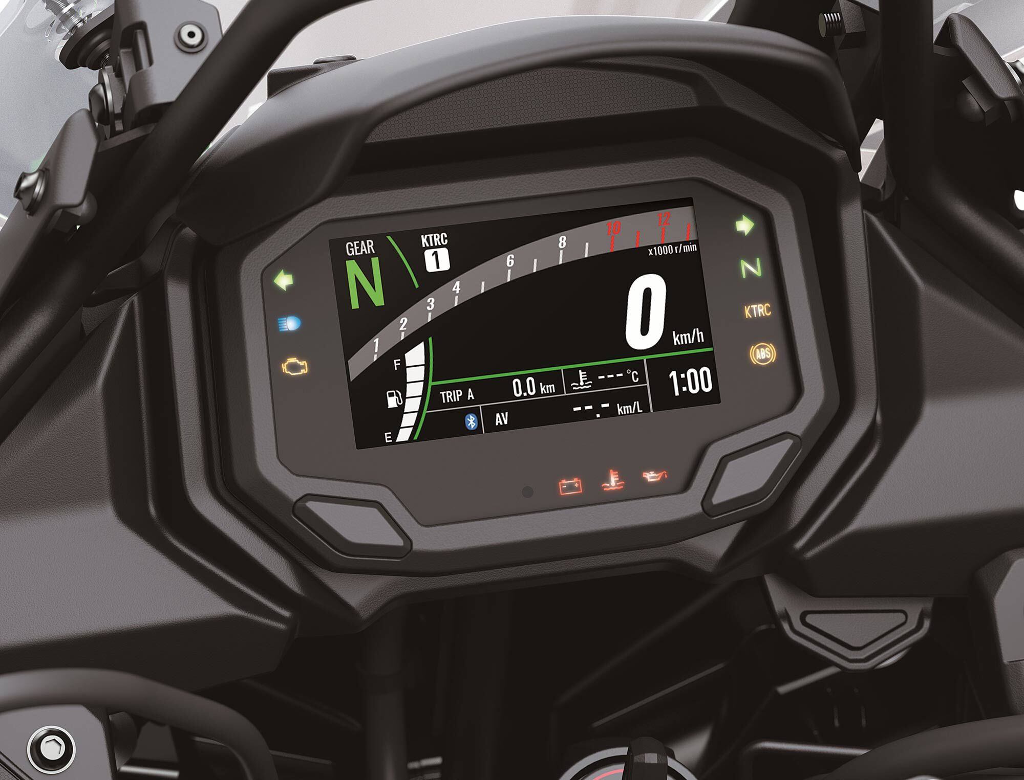 A look at the new 4.5-inch full-color TFT instrument panel.