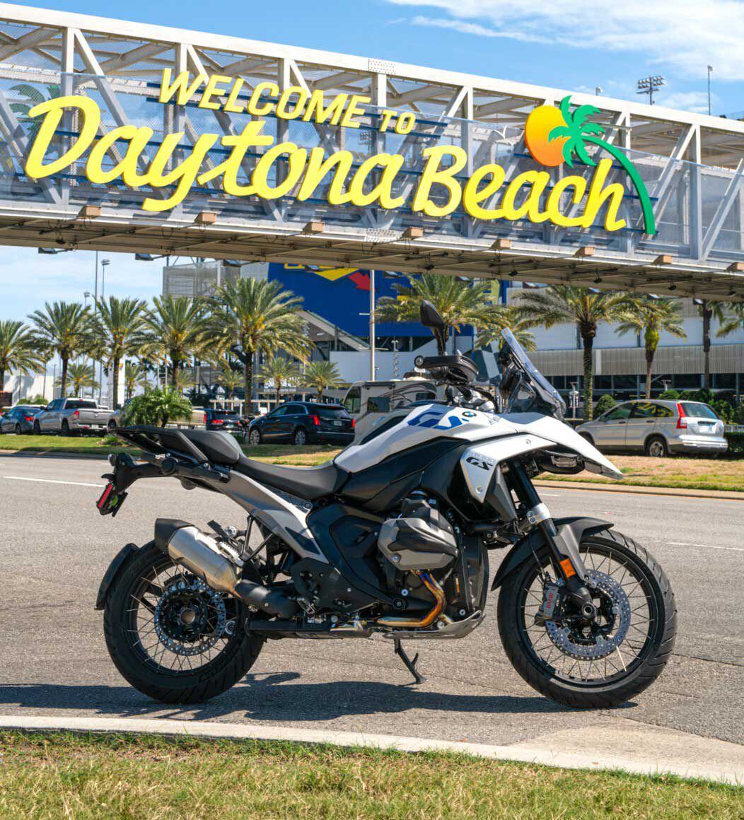Daytona’s always chock-full of the latest hardware, and BMW was just one of many manufacturers displaying new models and accessories as well as offering demo rides.