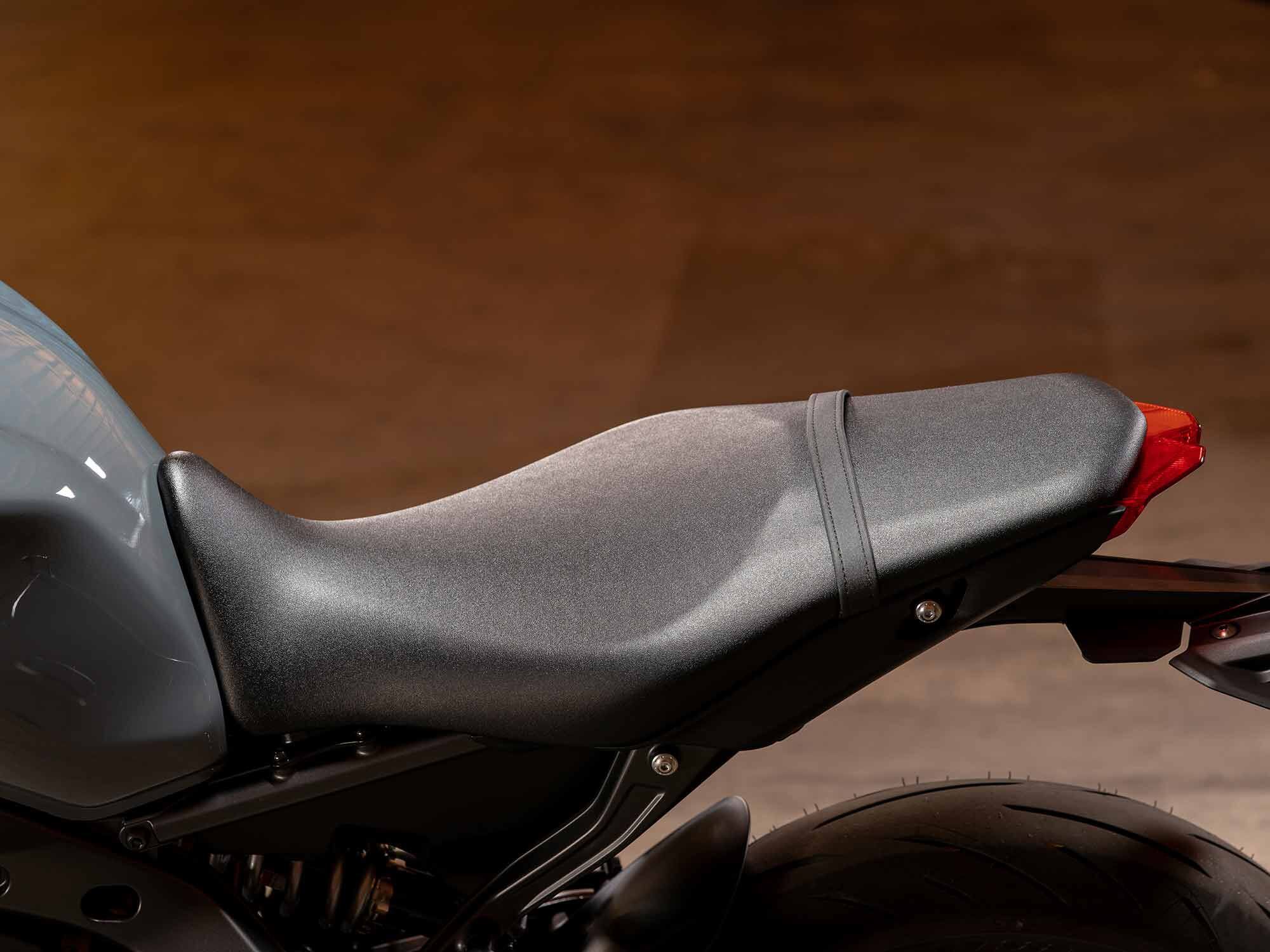 The MT-09’s seat isn’t too tall, nor too short. It proved comfortable during the course of our 93-mile test ride.
