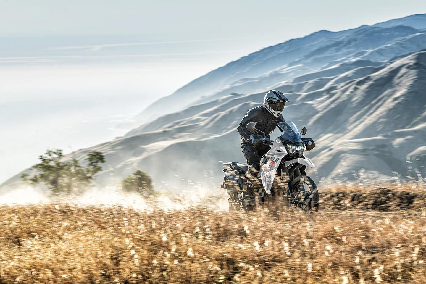 The 2024 KLR650 remains a do-it-all dual sport.