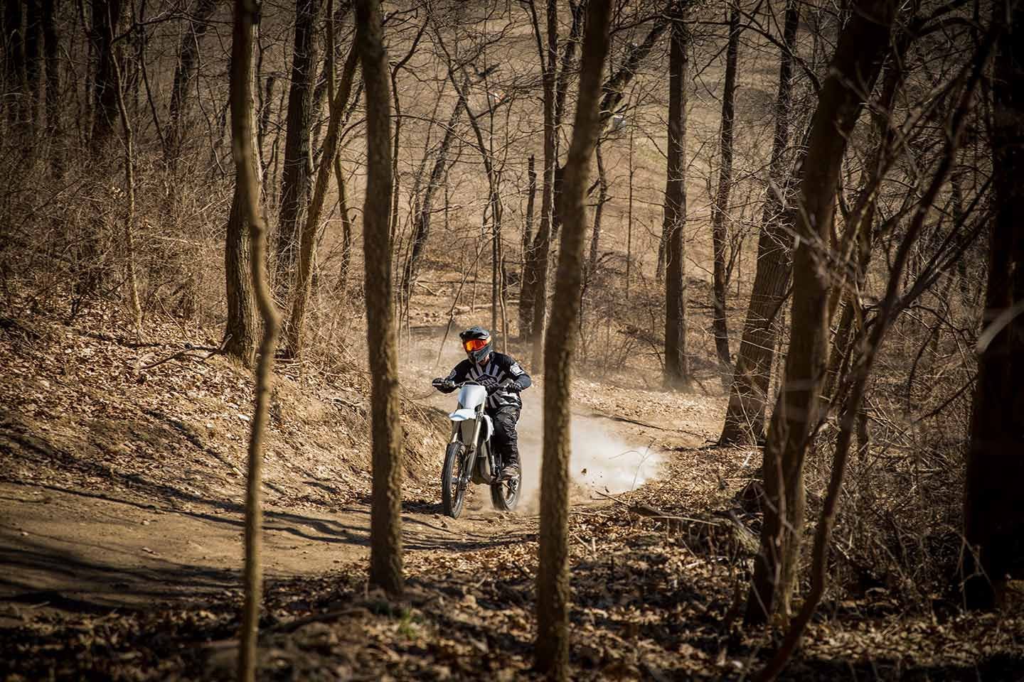 No shifting and near silent operation meant riders could fully focus on finding good lines through trails.