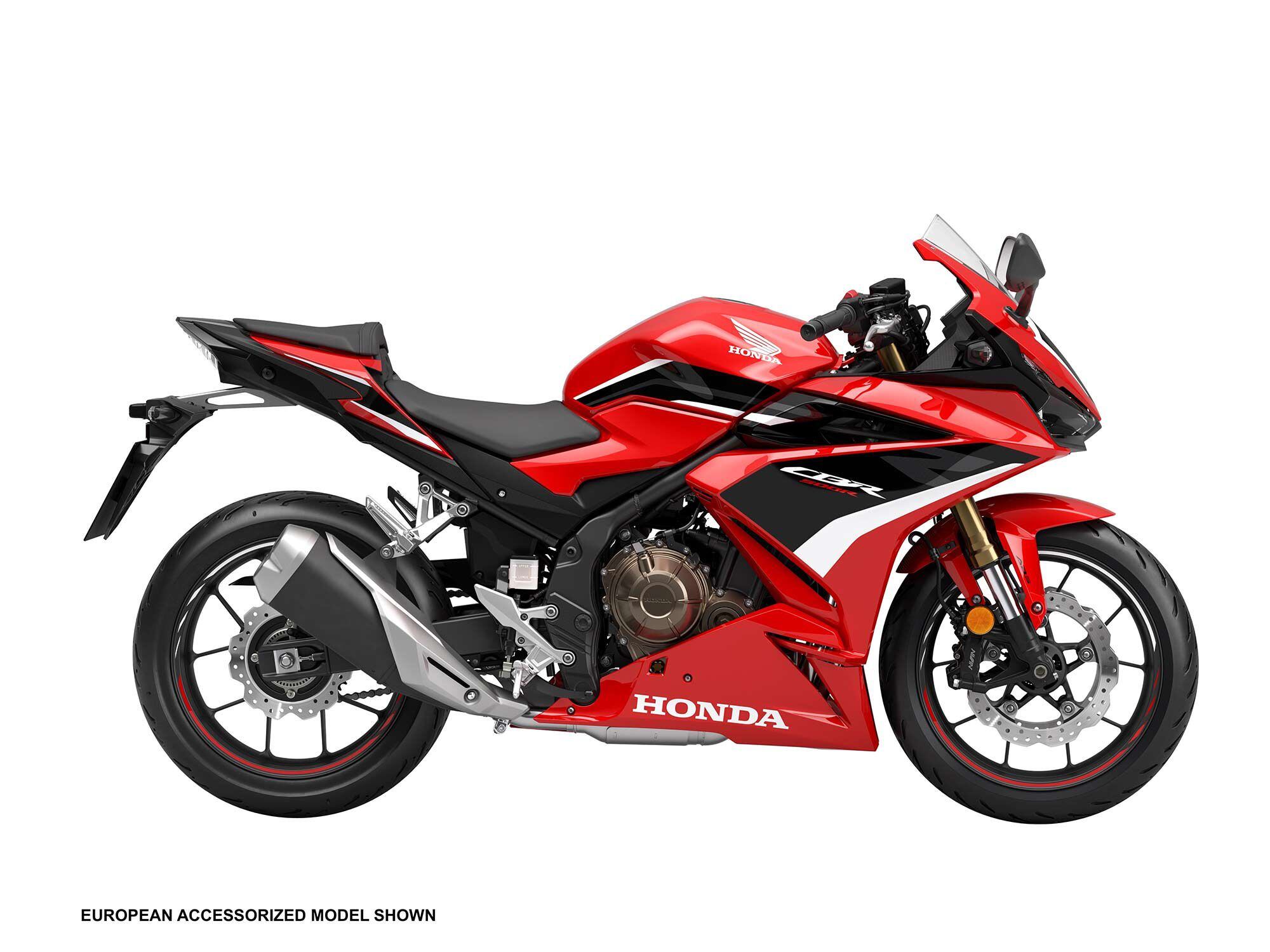 The CBR500R is one of three entry-level 500cc Honda models for new and returning riders, or those looking for a sporty yet practical bike for around-town riding.