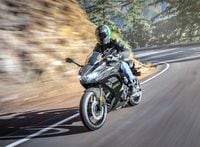 2024 Kawasaki Ninja 650 riding on mountain road