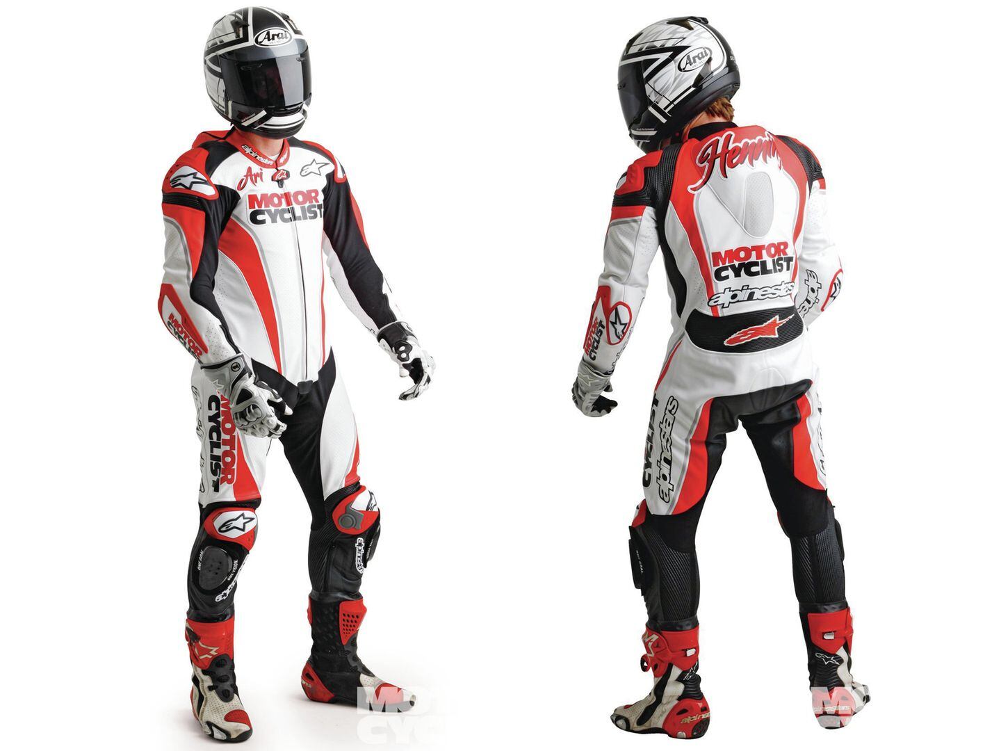 Alpinestars Race Replica Suit With Tech Air MC Tested Motorcyclist