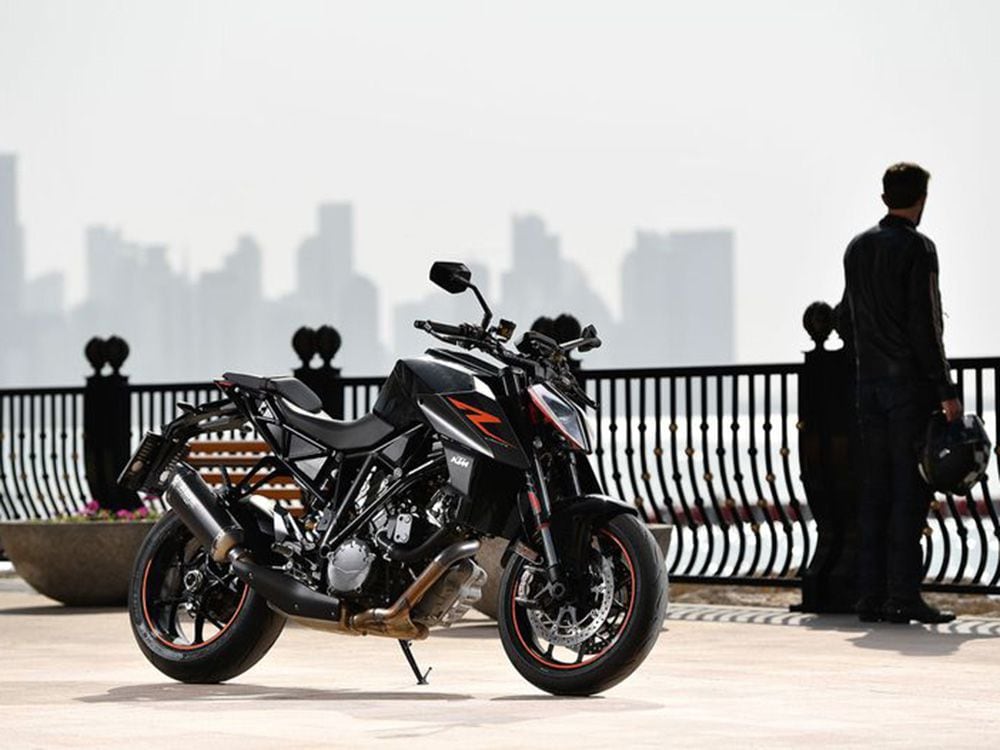 KTM’s 1290 Super Duke R is a perfect example of an upright motorcycle missile.