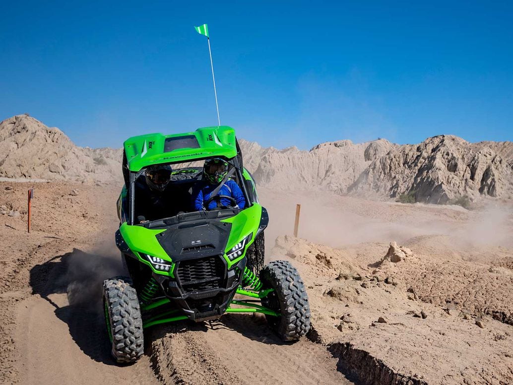 There is no denying the 2020 Kawasaki Teryx KRX 1000 looks awesome. By taking cues from the rock-crawling community, Kawasaki chose to keep the bodywork from extending beyond the wheels so it could tackle steep approaches and descents.