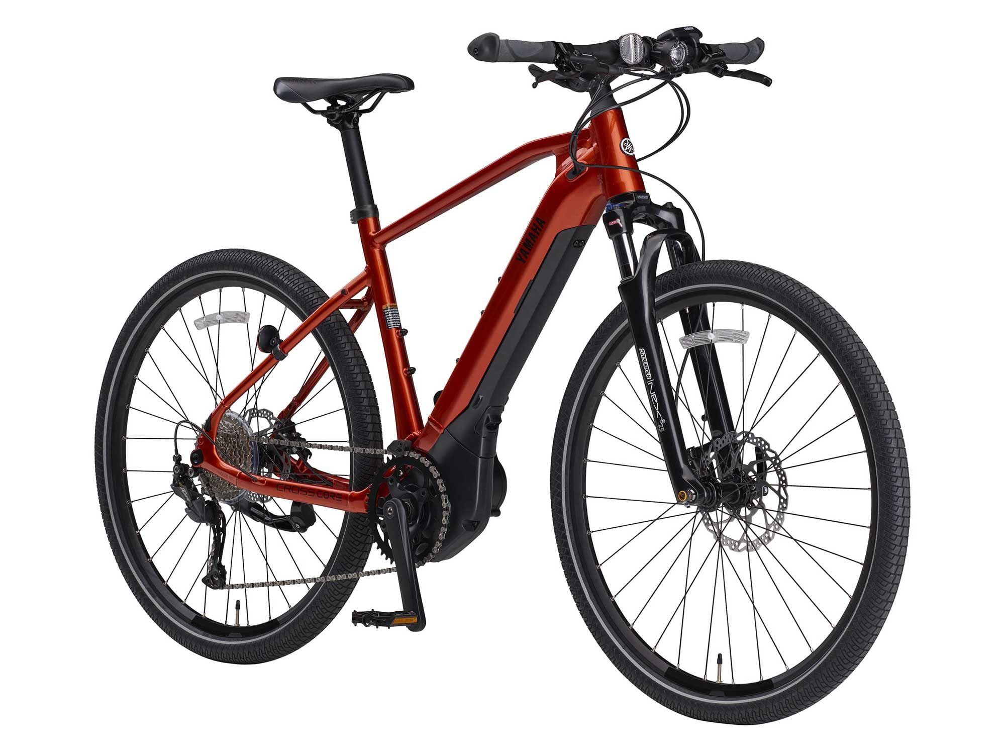 CrossCore RC Painted Desert: The 2022 Yamaha CrossCore RC electric bicycle is a do-it-all urban commuter.