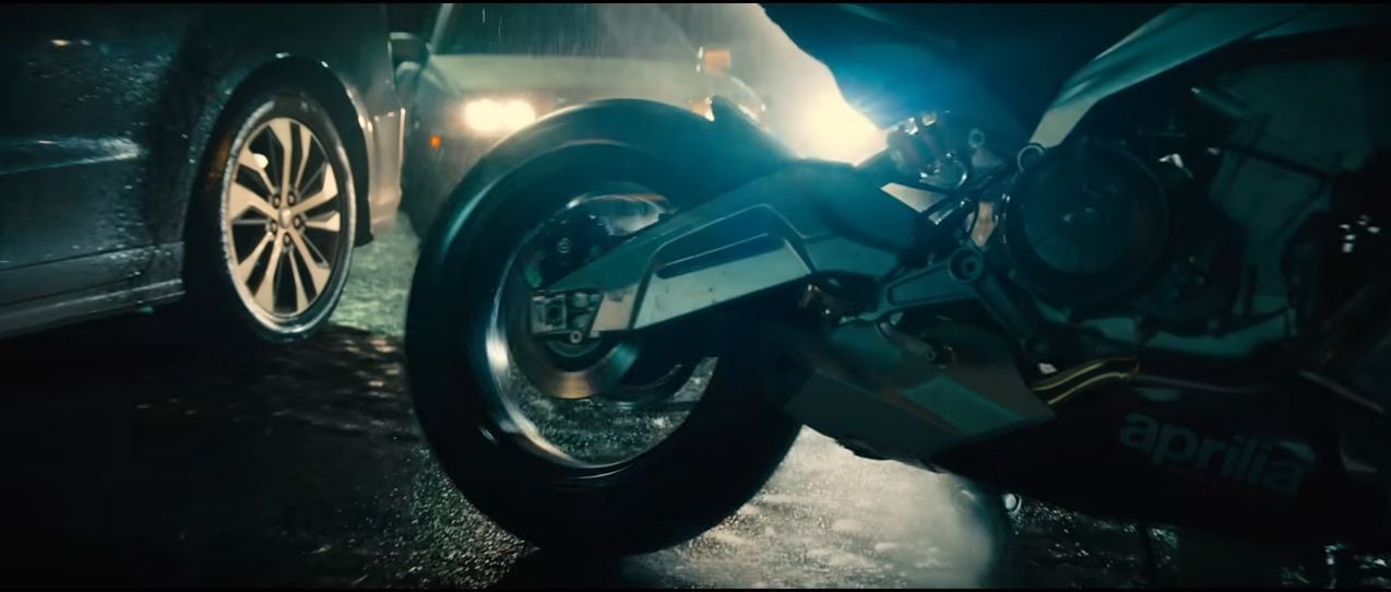 Hitman John Wick takes the Aprilia Tuono 660 for a ride in the action-packed John Wick: Chapter 4 film.