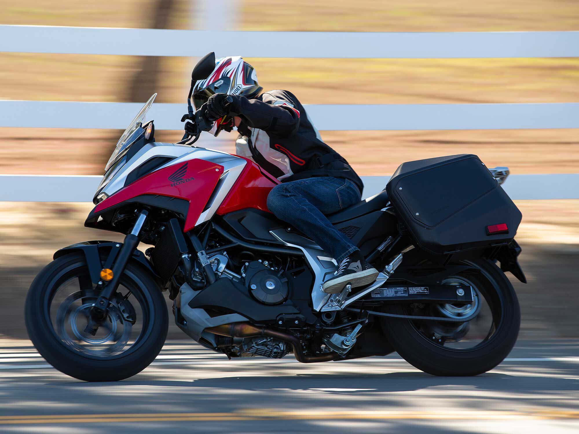 The NC750X makes for a great commuter, but won't shy away from longer rides or a fun day on twisty canyon roads.