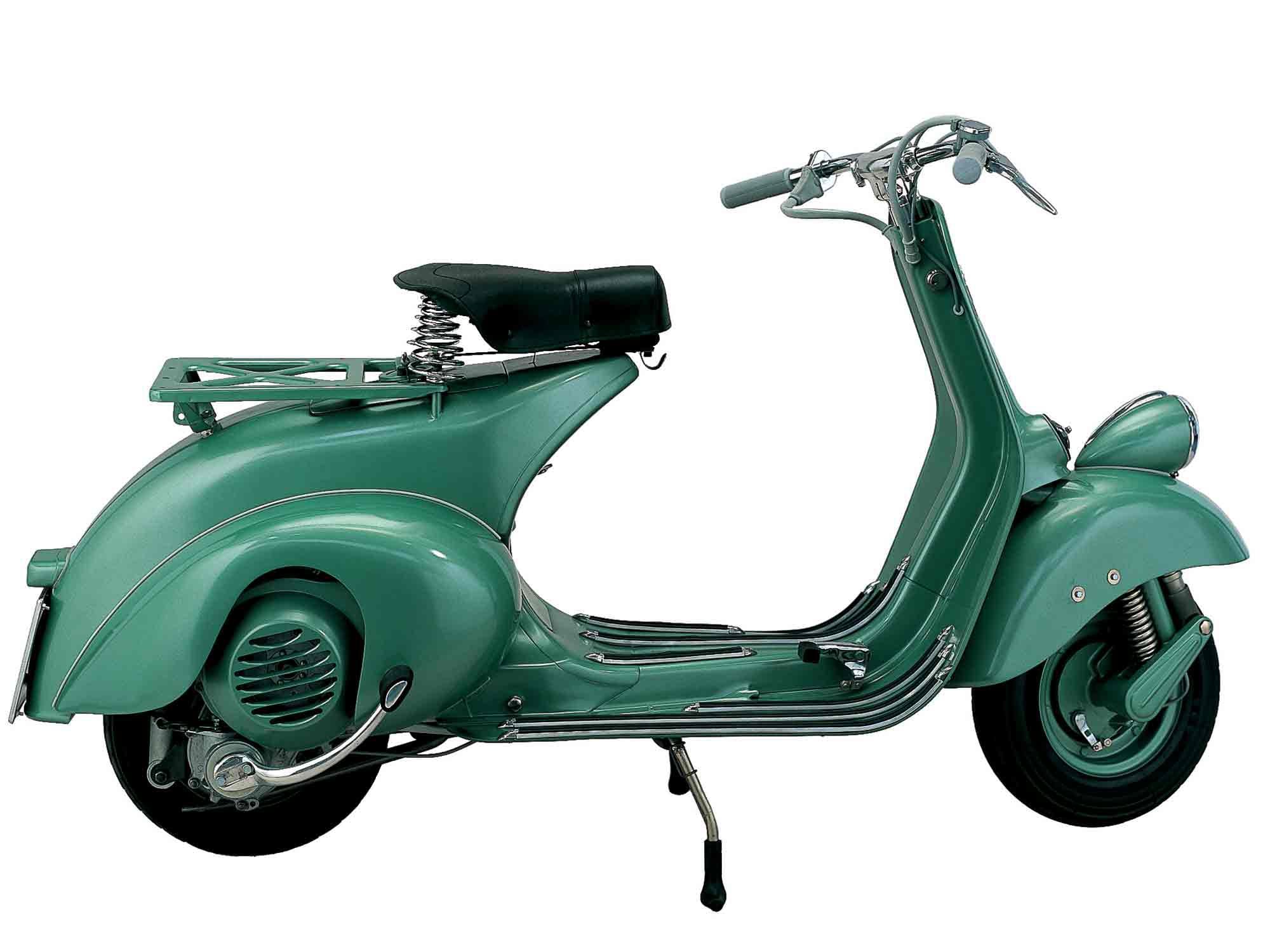 Convert your vintage Vespa, like a 1951 Vespa 125, into a battery-powered machine with a conversion kit from Retrospective Scooters.