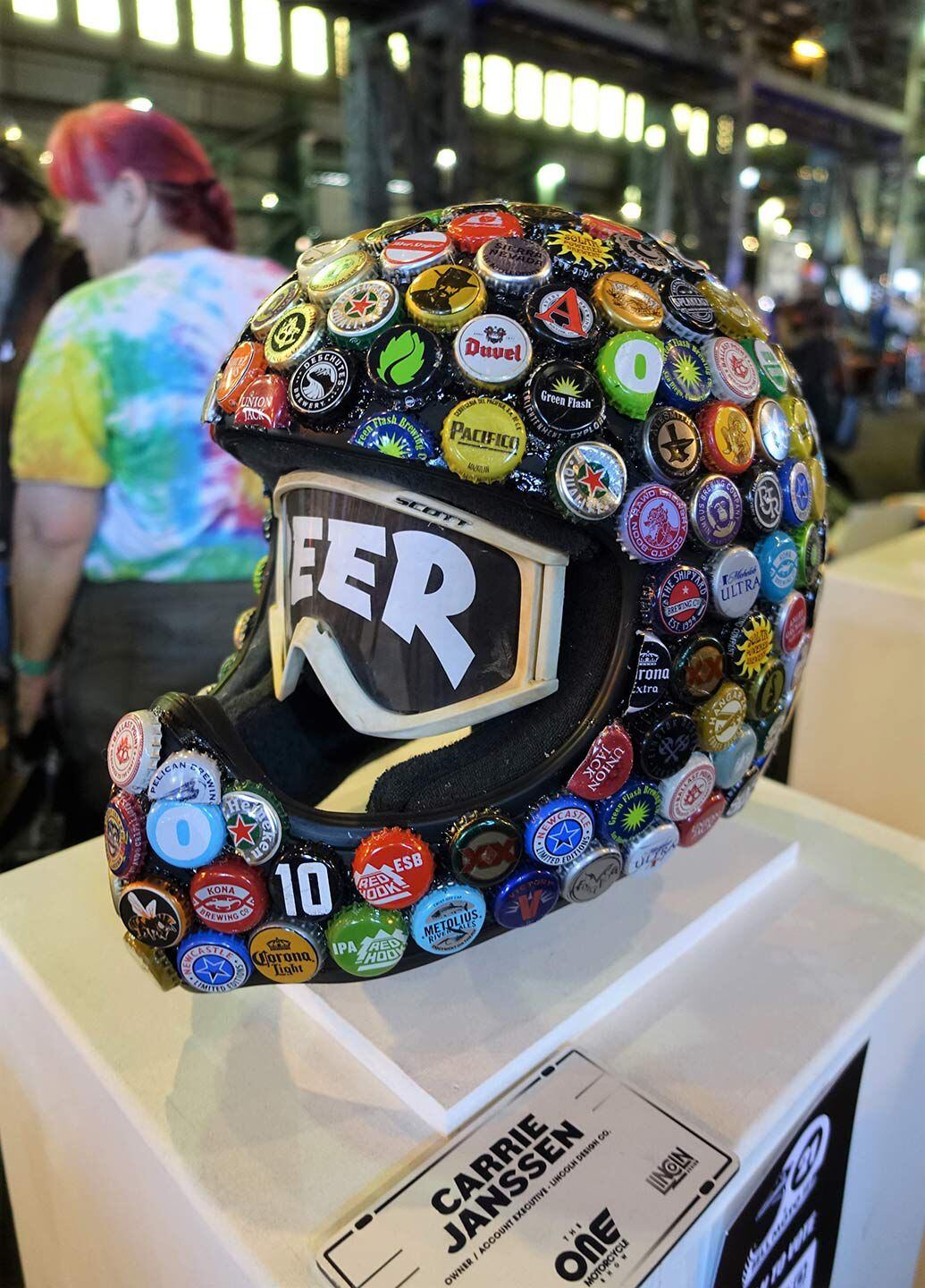 We can always count on some out-of-the box lid designs at the annual 21 Helmets art presentation, a show-within-the-show put on by Bell Helmets.