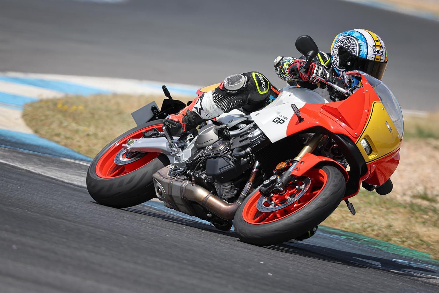 There are now three riding modes—Sport, Street, and Rain—plus two custom maps, four power modes, traction control, slide control, wheelie control plus cornering ABS.