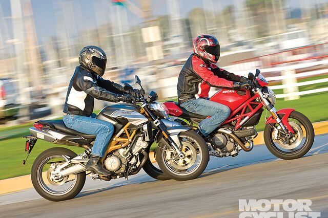 Ducati Monster 696 vs. Aprilia Shiver SL 750 | Motorcyclist