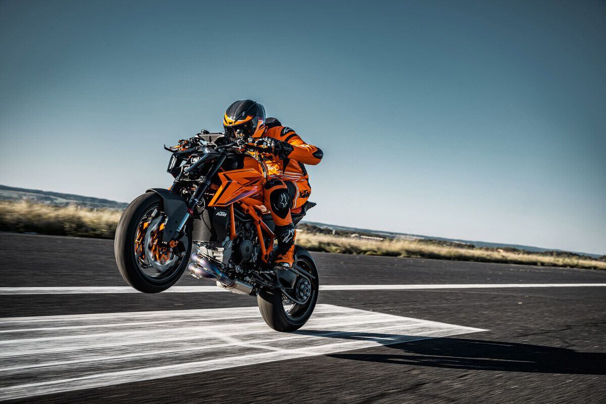 Check out the new-for-2024 KTM 1390 Super Duke R Evo for the latest in an impressive family of naked machines.