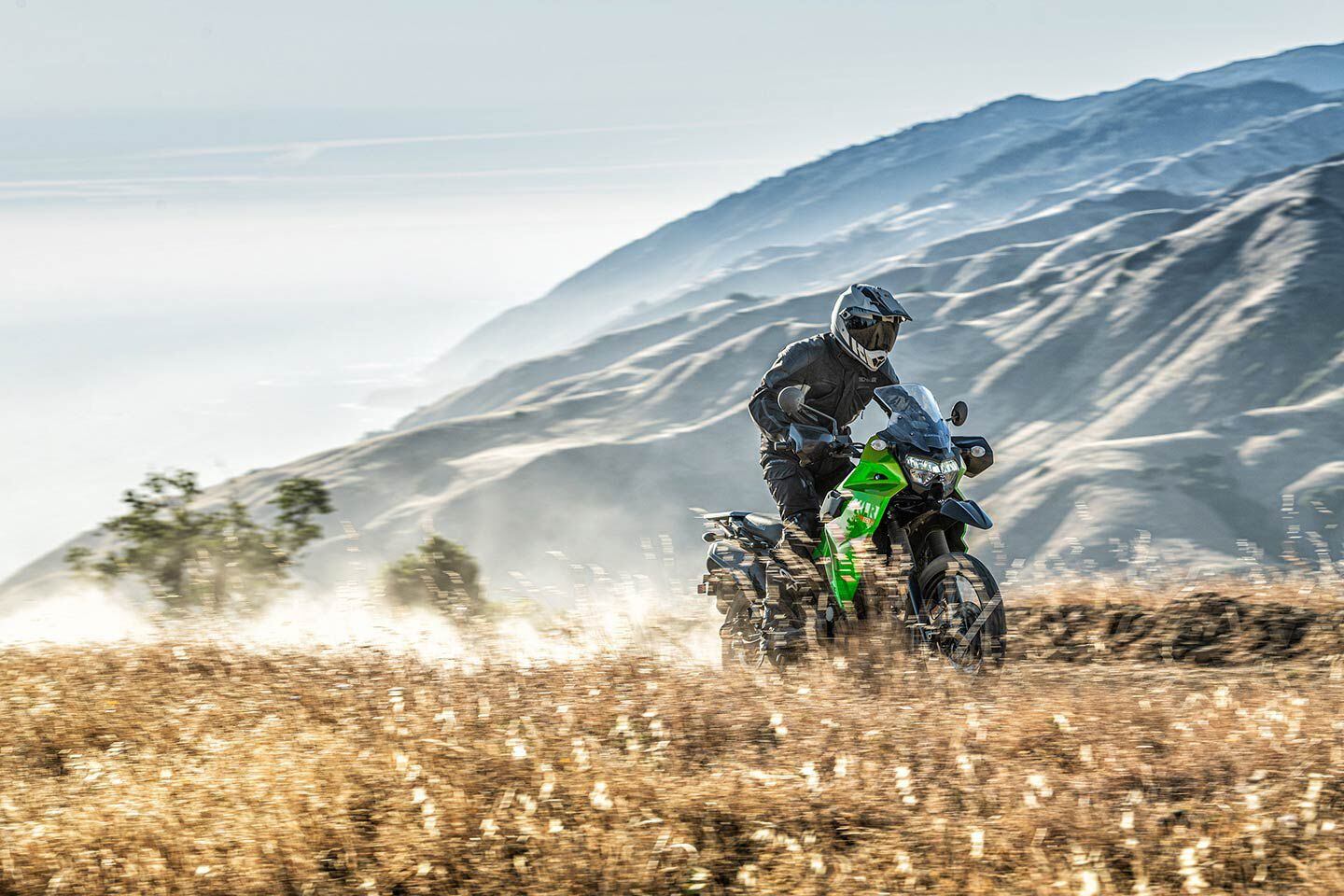 Get lost in the mountains on a KLR650 S.