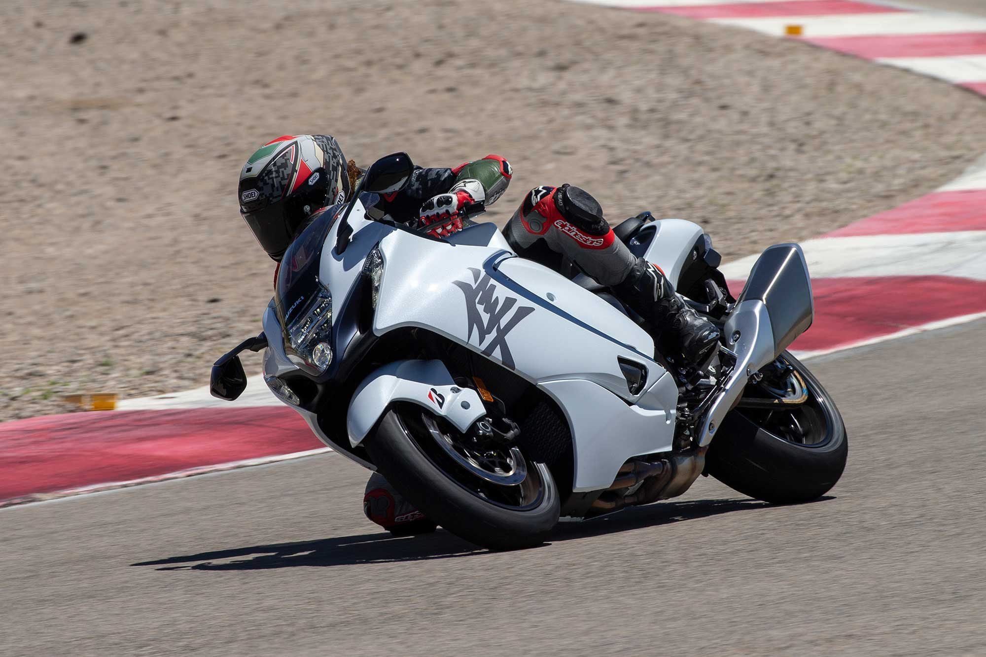 The Suzuki Hayabusa is a hoot to ride at the circuit. It’s way more capable than you’d think considering its size.