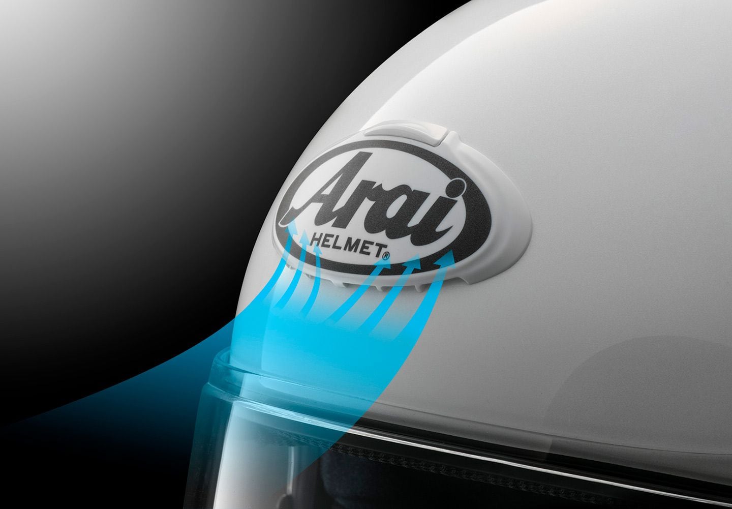 Arai utilizes its 3D duct intake vent and a revised chin intake to increase airflow volume up to 200 percent.