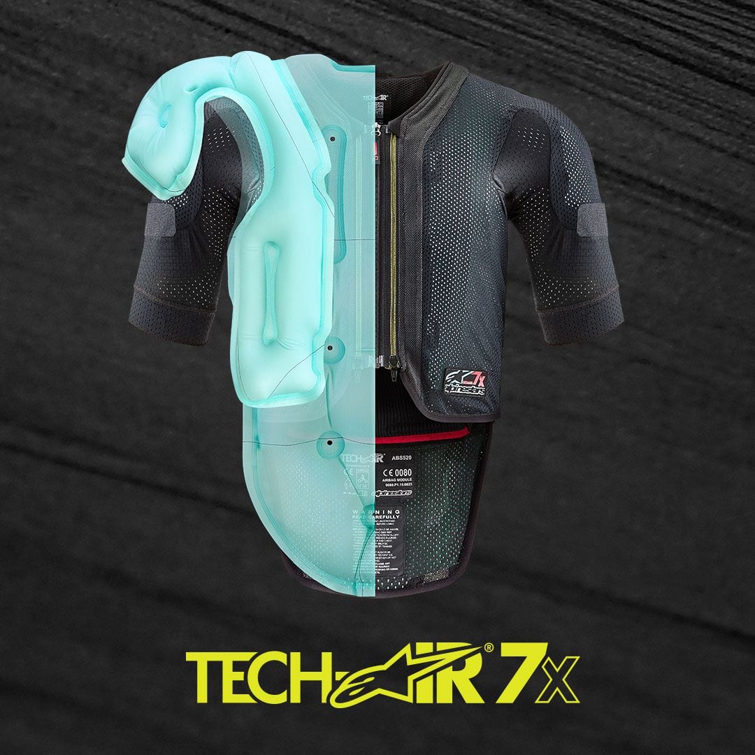 The Tech-Air 7x promises to reduce impact force by up to 90 percent compared to CE Level 1 protectors.