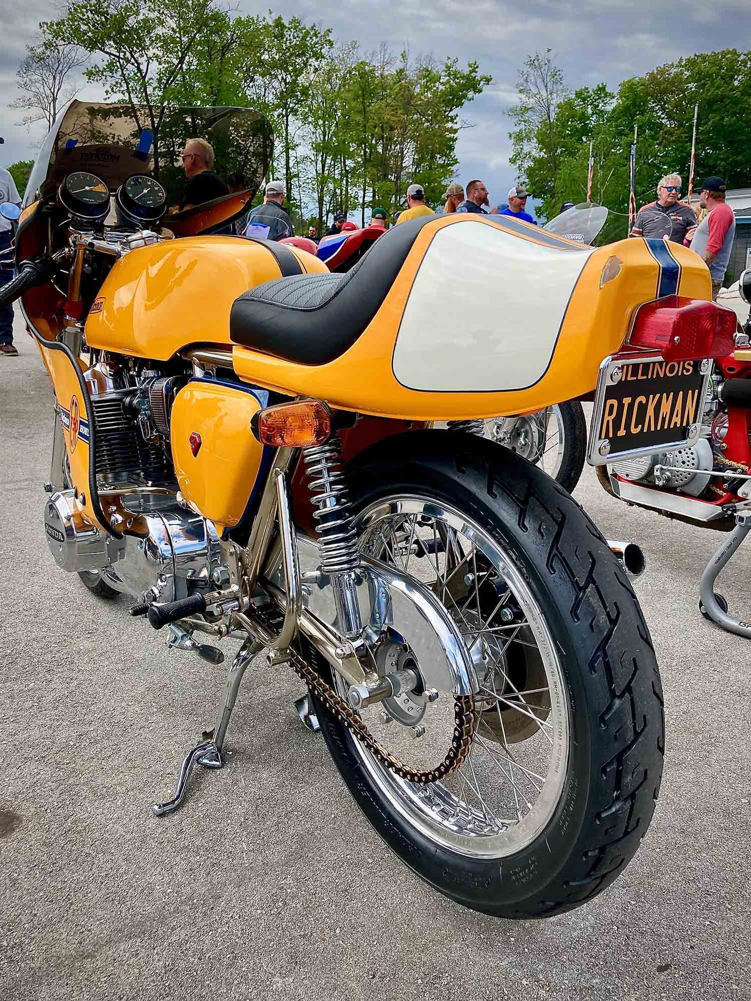 Hotcha: Rickman-framed Honda CB750.