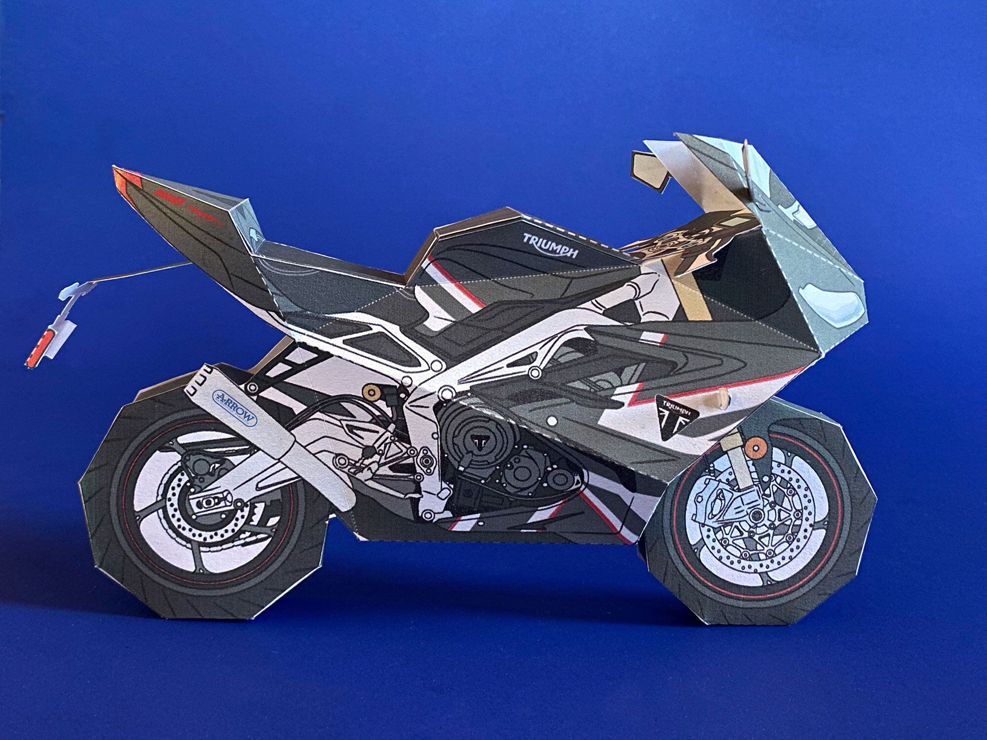 Hottest Triumph sportbike ever? The limited-edition Daytona Moto2 765 certainly is in the running. Now you can fold your own with our printable template.