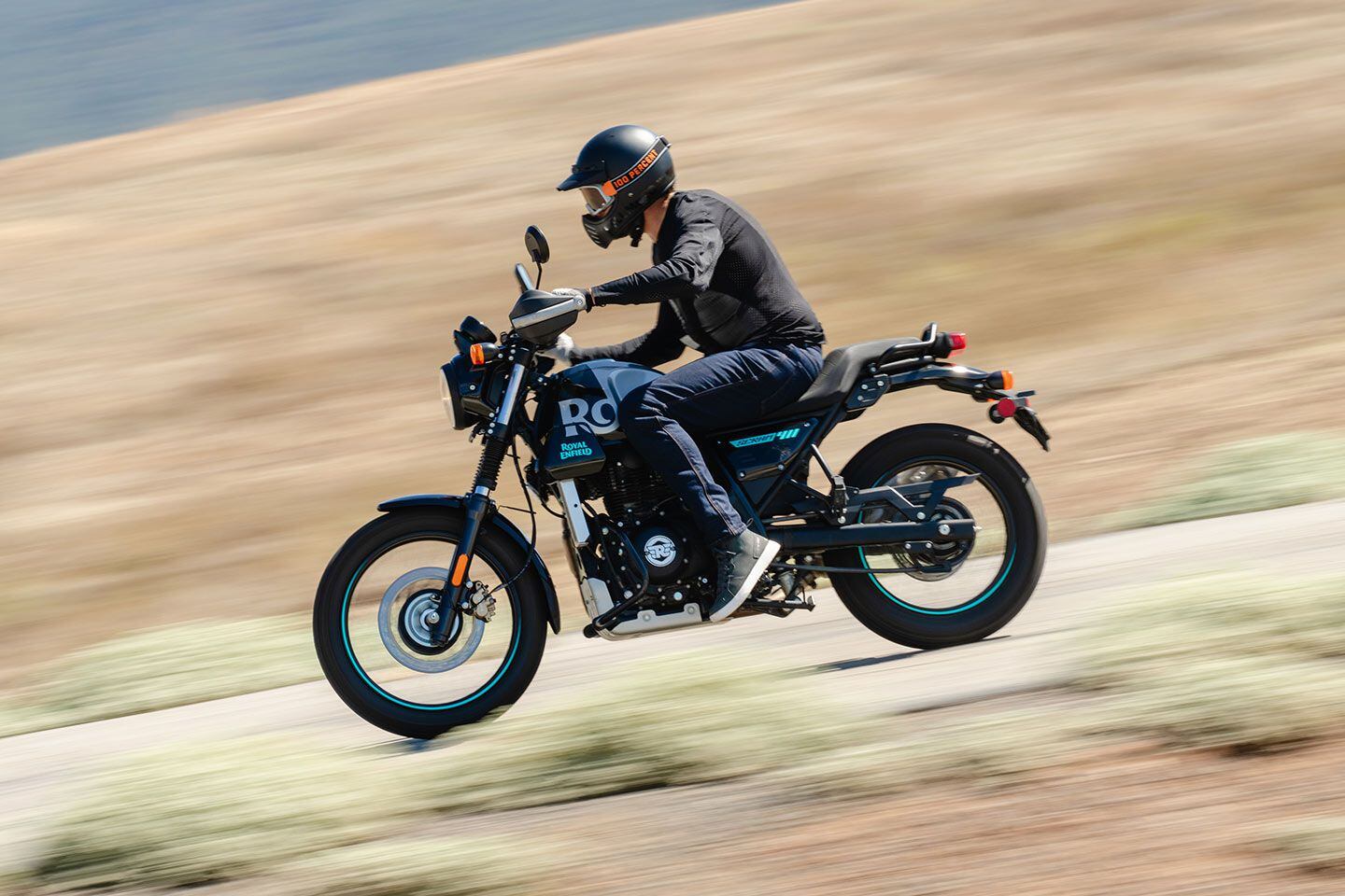 Running through the five-speed gearbox on Royal Enfield’s Scram 411 ($5,099).