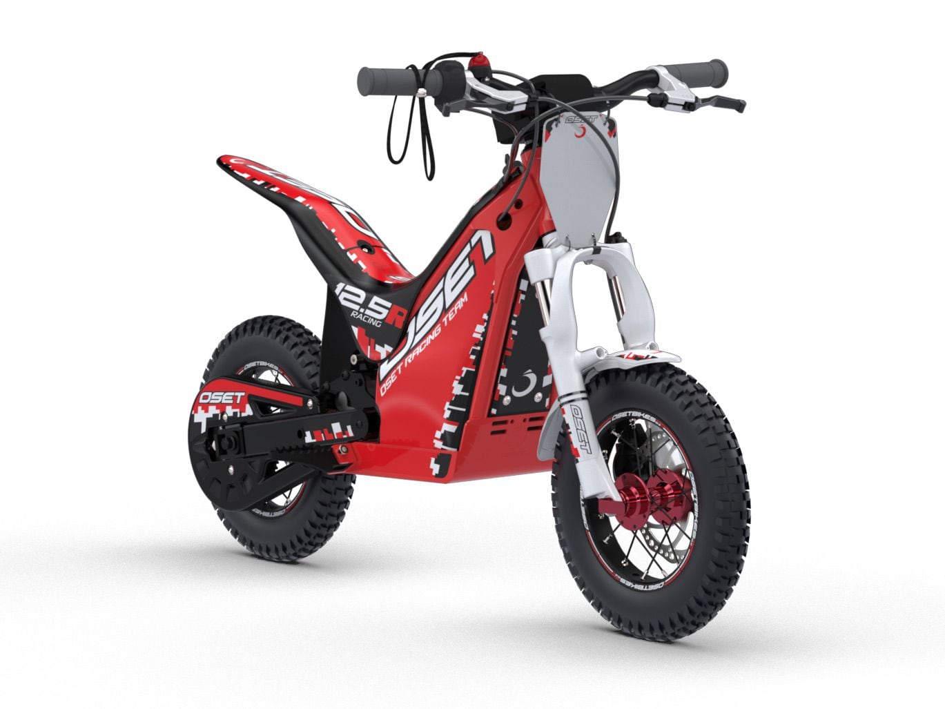 Mini trials bikes like the 12.5R (depicted) and 16.0R prepare kids for the big leagues like Oset's own 20.0R and 24.0R.