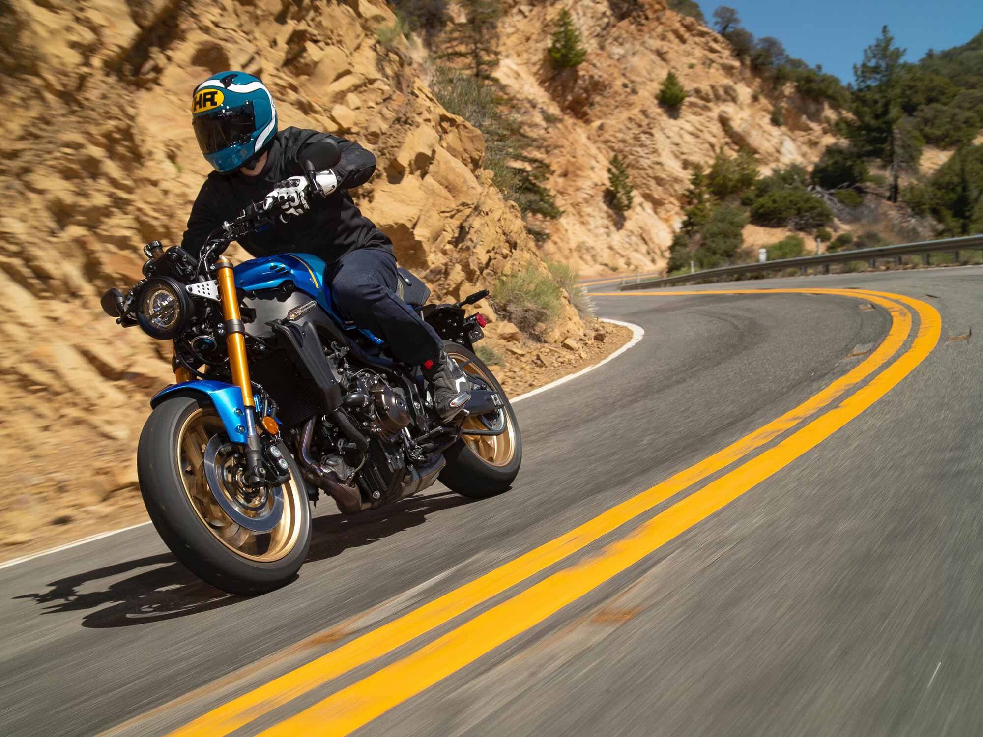 The 2022 Yamaha XSR900 looks right at home on any stretch of canyon road.