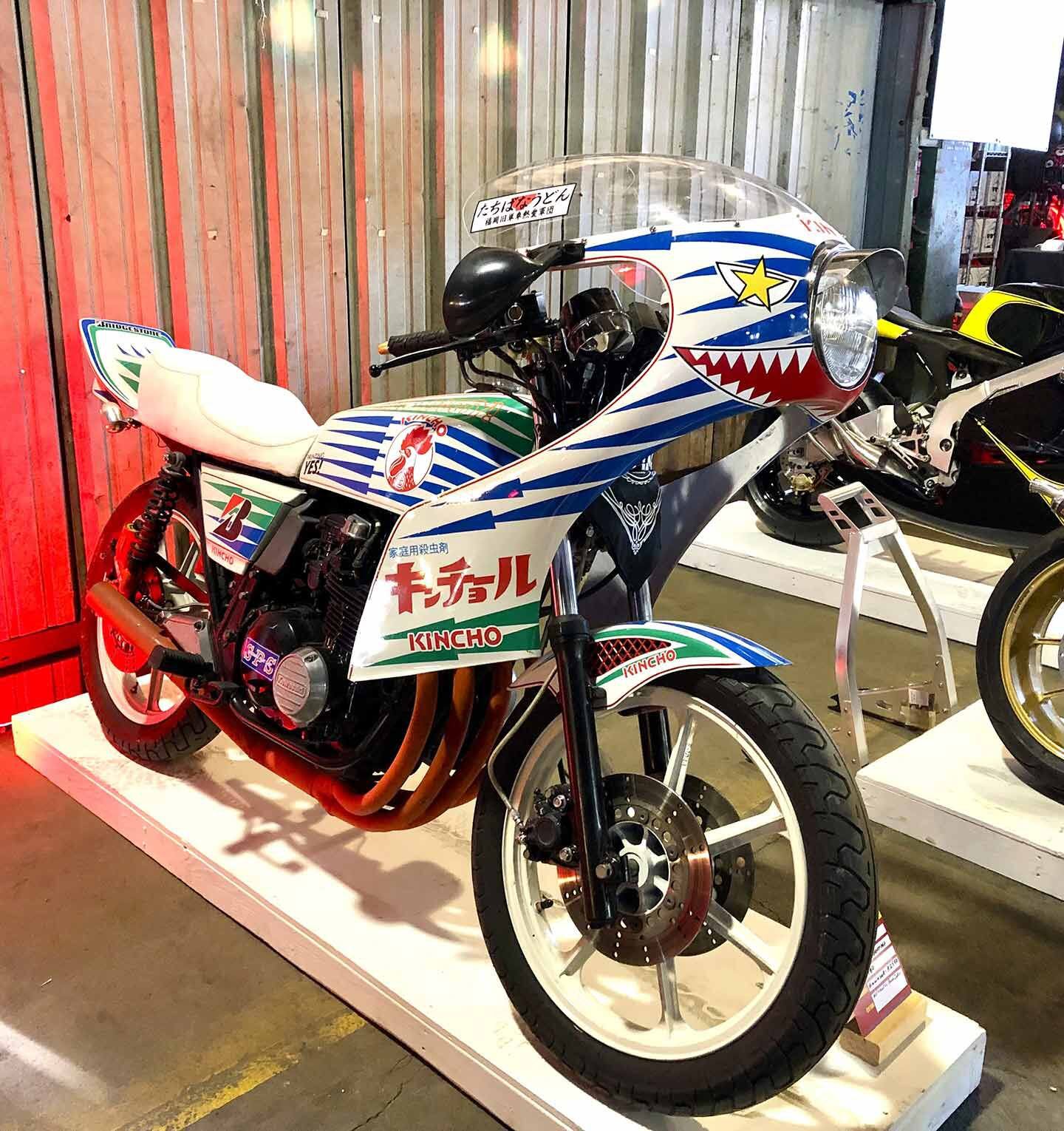 Then again there's nothing like the sight of an old-school Bosozoku bike to get the blood pumping. This 1980 Kawasaki KZ550 from Mitsuaki Shinohara was definitely a crowd-pleaser.