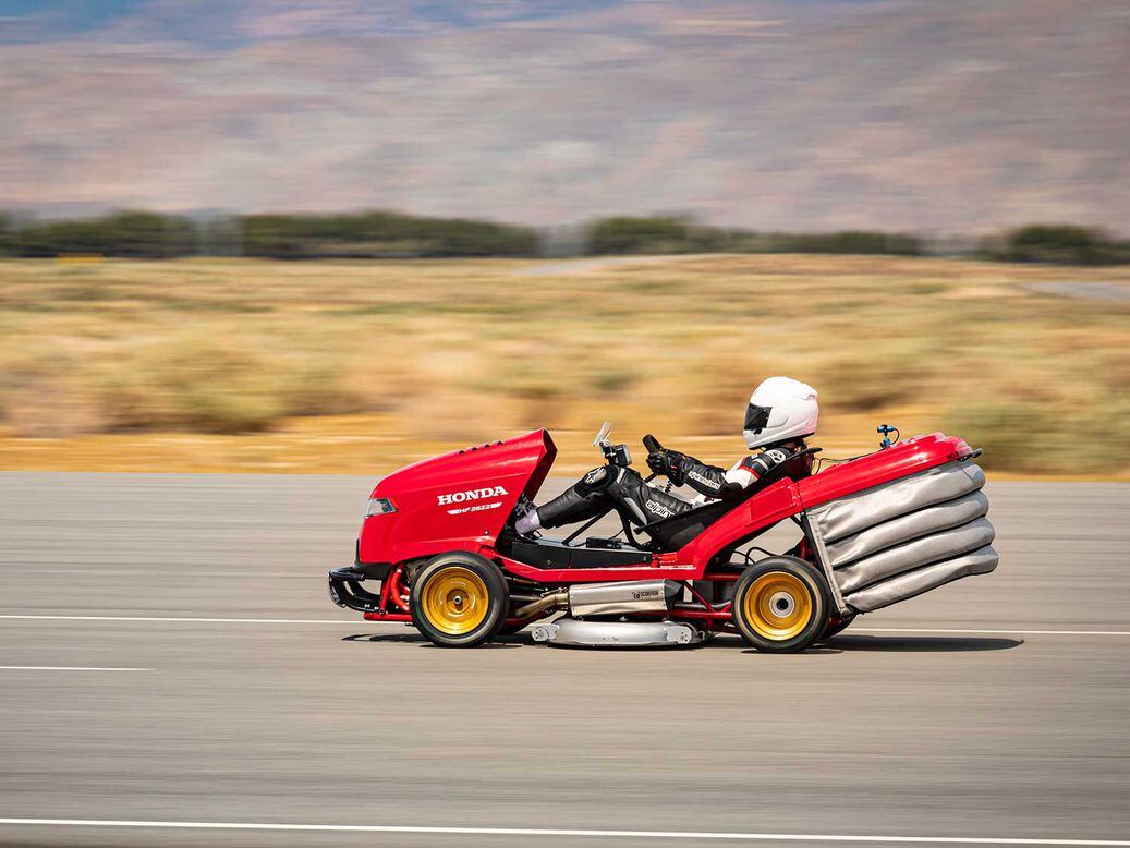 Honda CBR1000RR Powered Lawn Mower Goes 150 Mph Motorcyclist