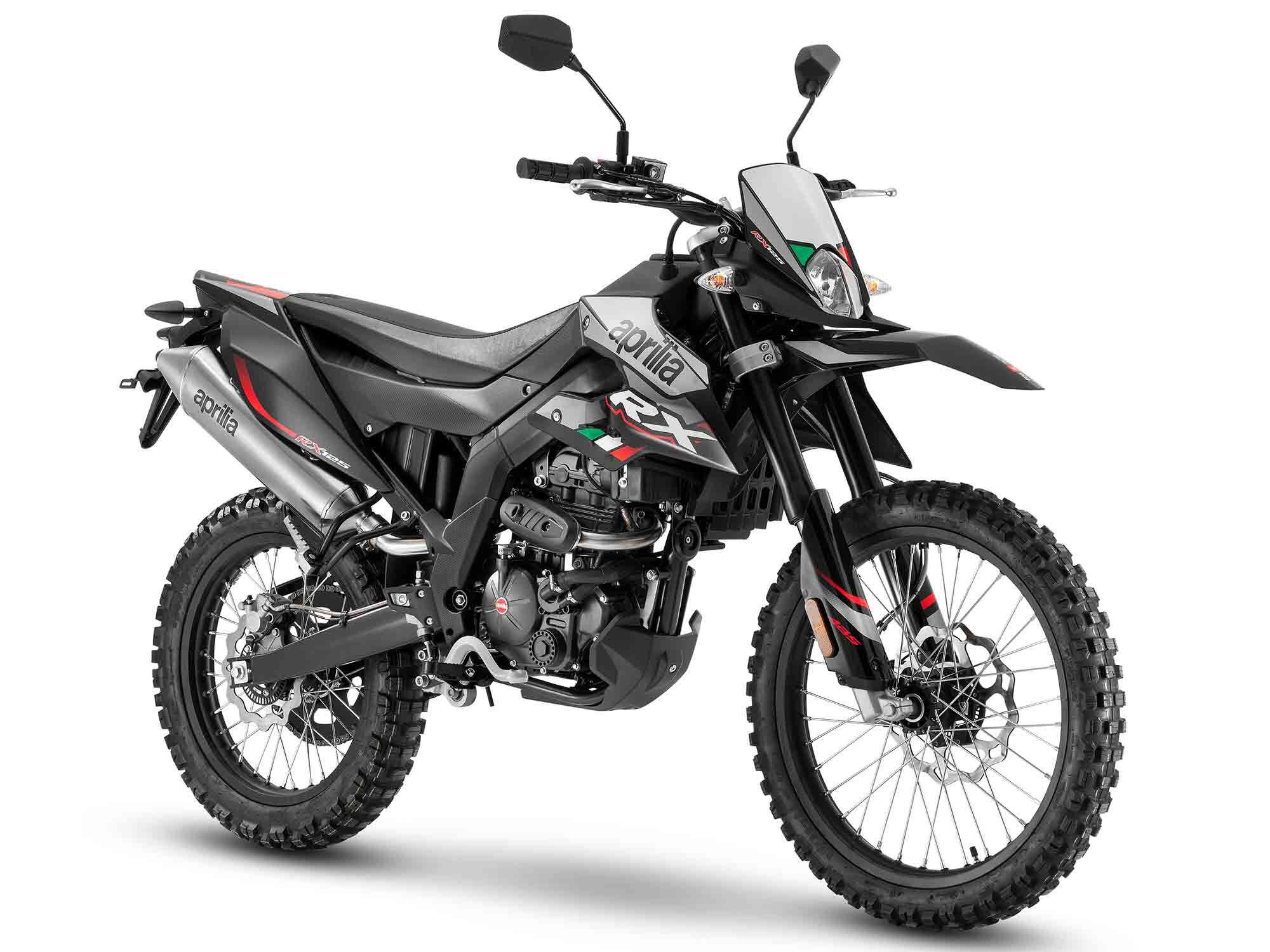 With a 21-inch front wheel and 18-inch rear, the RX 125 is a proper, full-size dirt ripper, despite its diminutive powerplant.