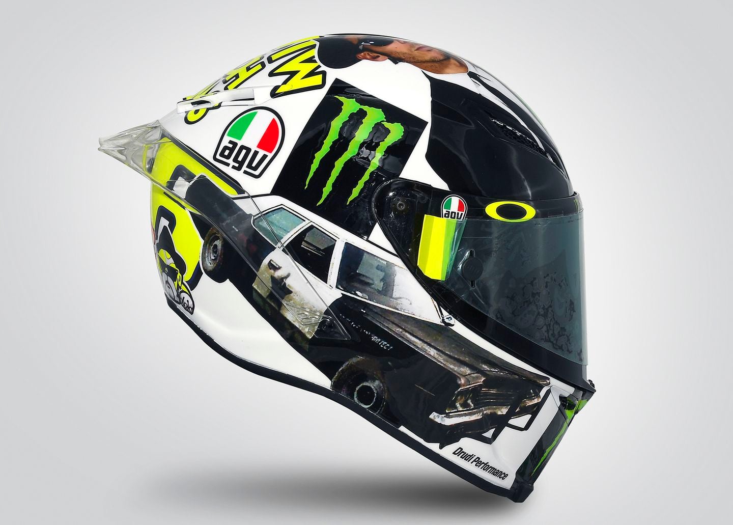 agv pista gp misano 2016 Rossi's 2016 Misano AGV Helmet Graphic