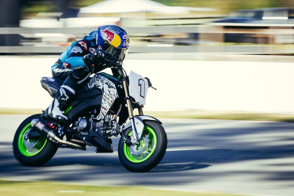 MNNTHBX's Pumped-Up Kawasaki Z125 Pro Track Tool | Motorcyclist