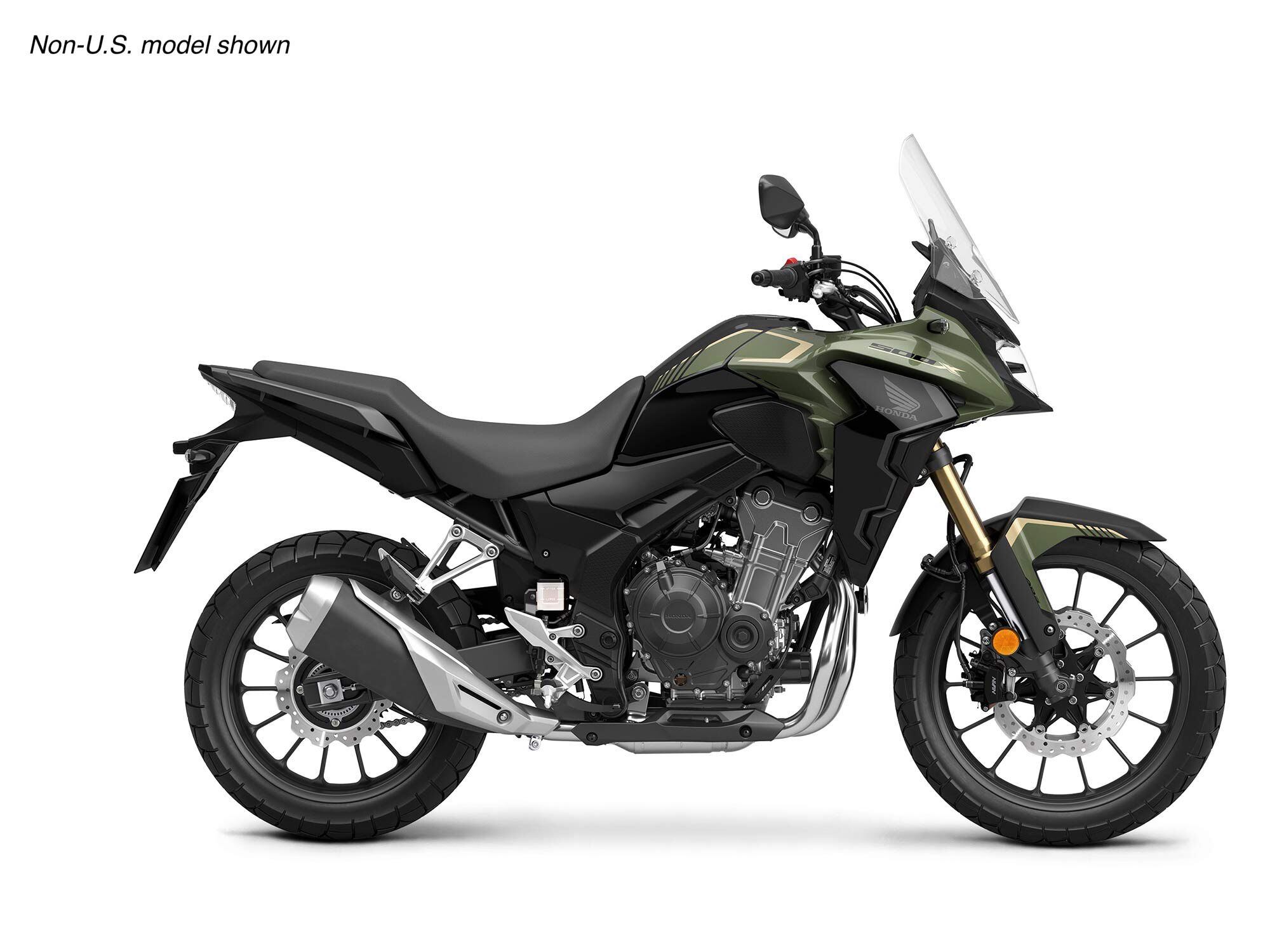Honda’s 2023 CB500X is poised and ready to point its beak toward the urban sprawl or distant lands. It will be available this February for $7,299.