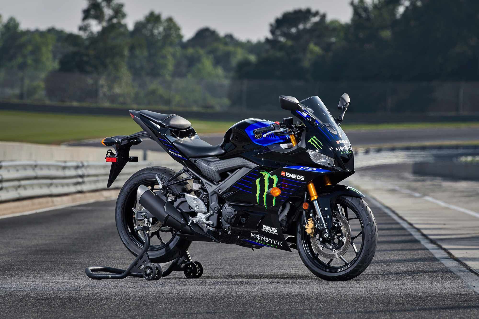 2021 Yamaha YZF-R3 Monster Energy Yamaha MotoGP Edition.