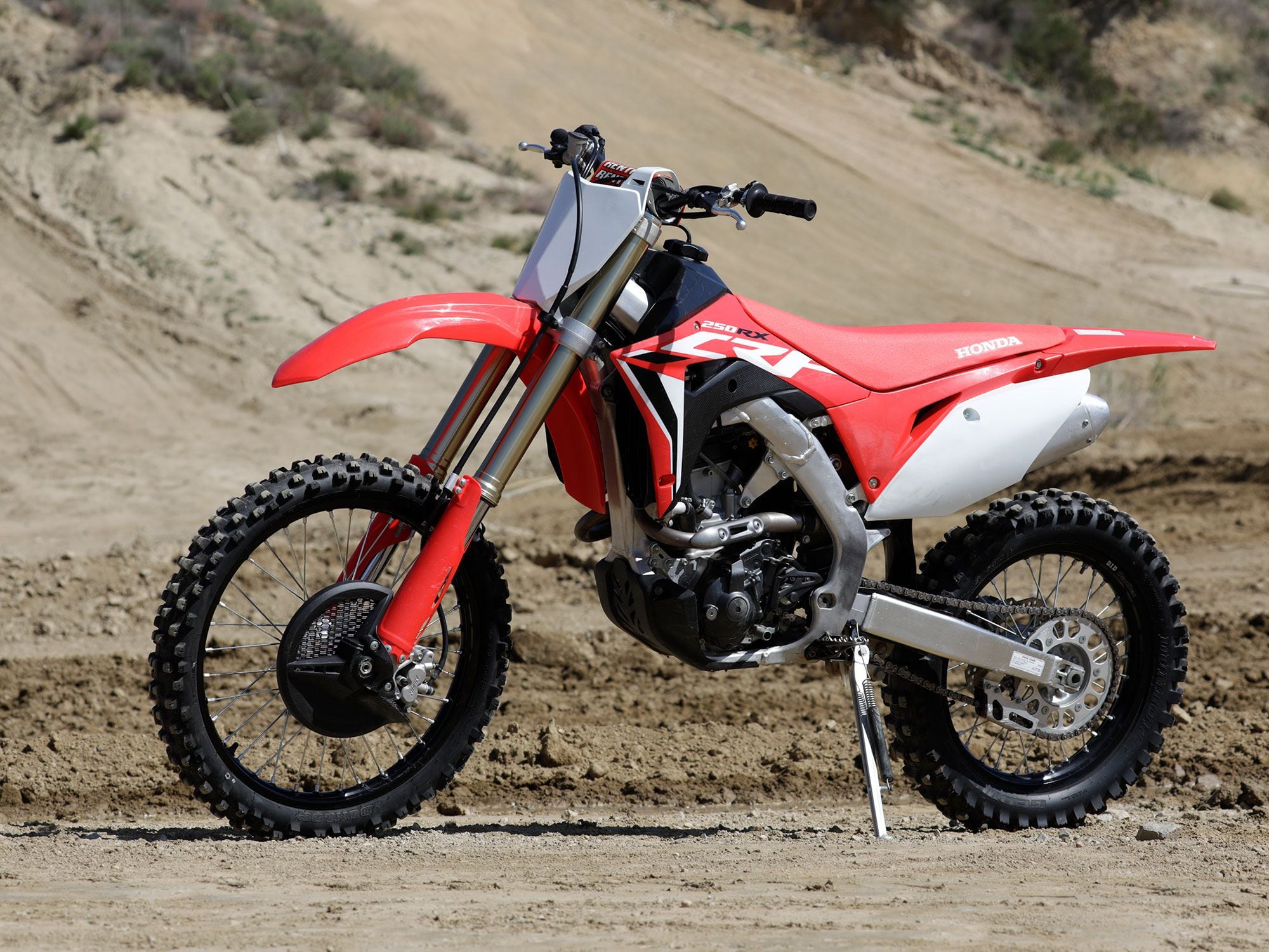 Folks looking for a versatile dirt bike that can do a little bit of everything off-road will appreciate Honda’s CRF250RX.