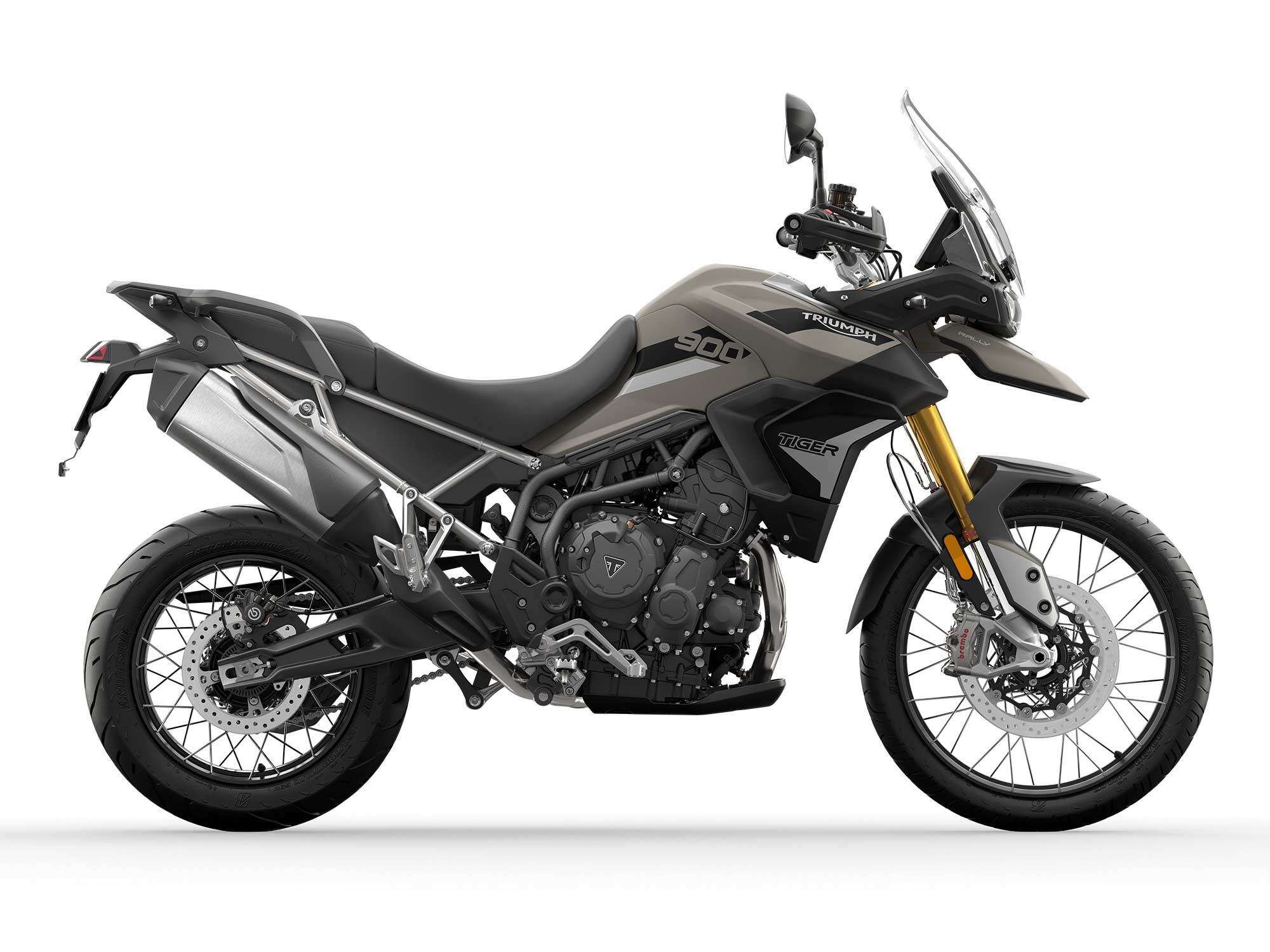 Tiger 900 Rally and Rally Pro – Sandstorm and Matte Jet Black