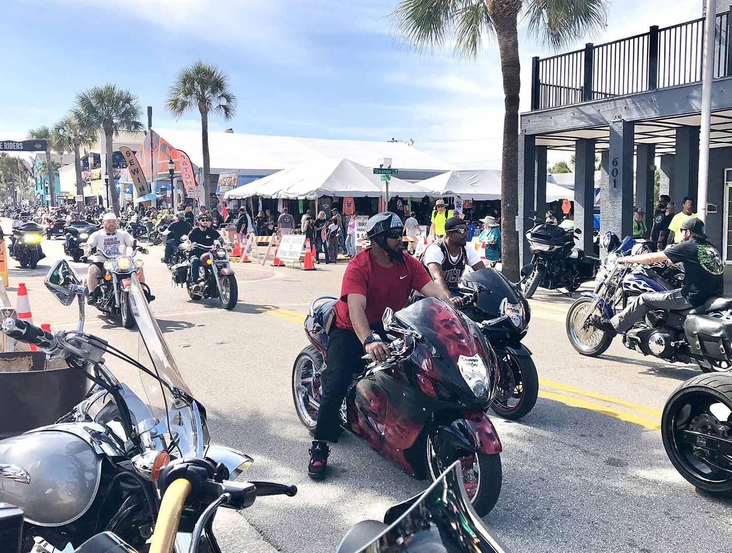 Japanese sportbikes, American V-twins, Canadian trikes—you saw them all cruising down Main Street.