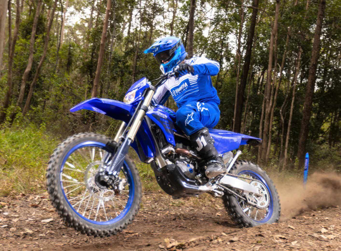 Yamaha has unveiled the redesigned WR450F enduro for 2024. MSRP is $10,199 (European model shown).
