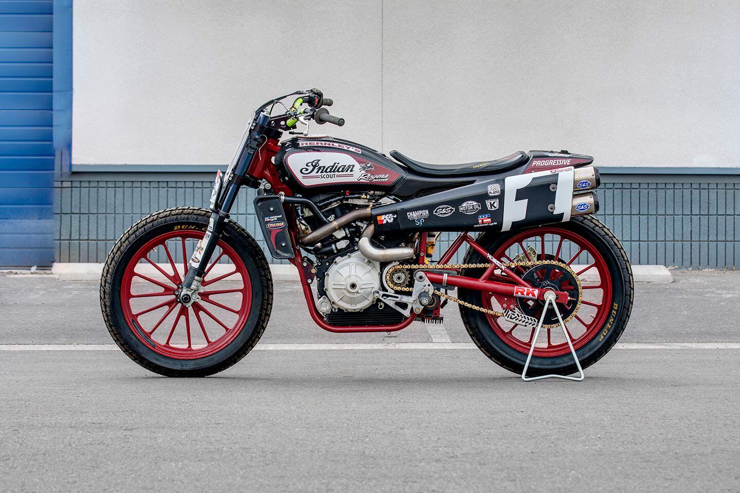 Indian Motorcycle returned to flat-track racing with a roar in 2017, winning the 2018 AFT Twins championship with this custom FTR750 racebike.