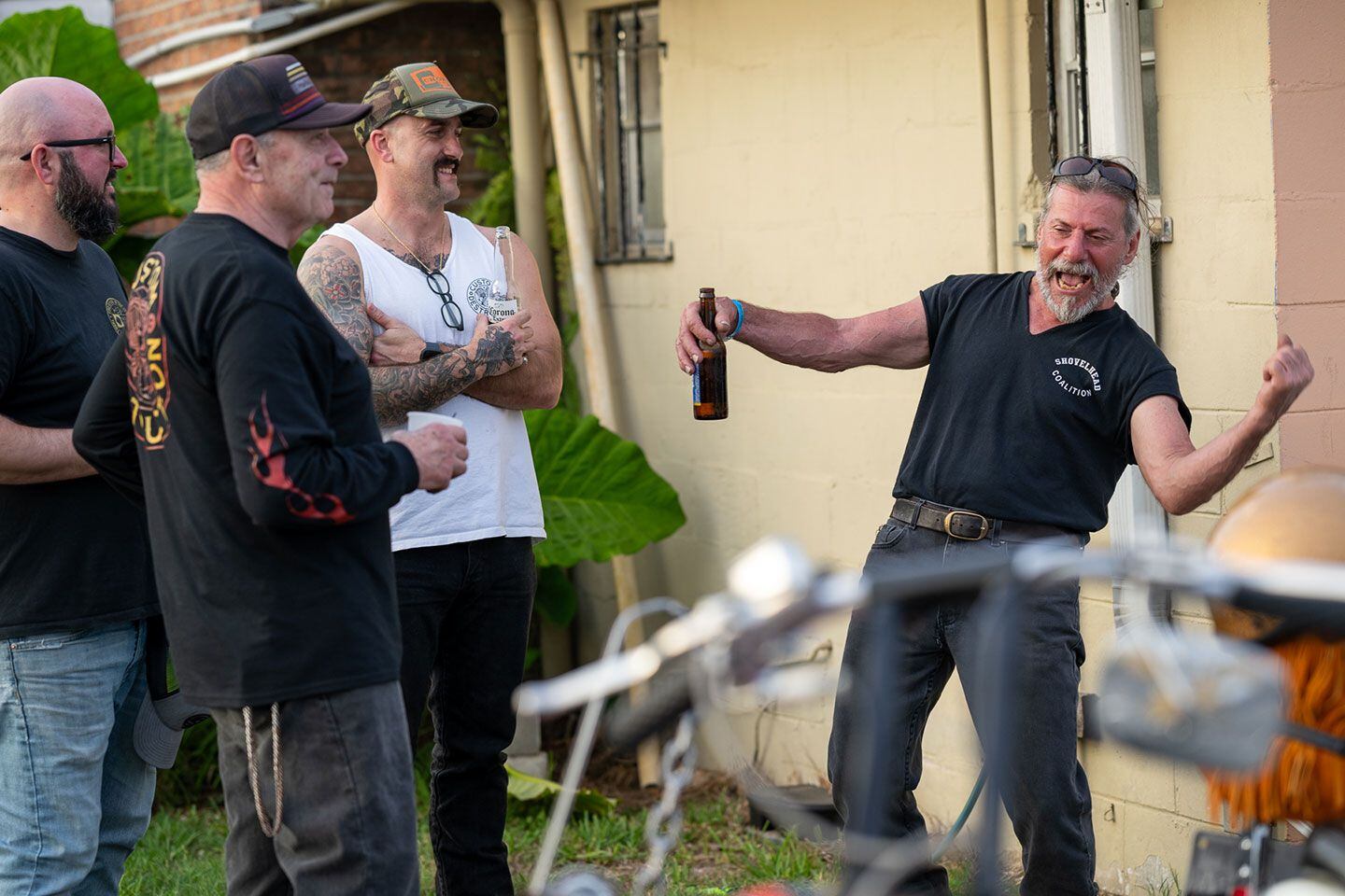 Adventure is nothing without a story. The weekly Shovelhead Coalition bike night at The Other Place brings out the storytelling.
