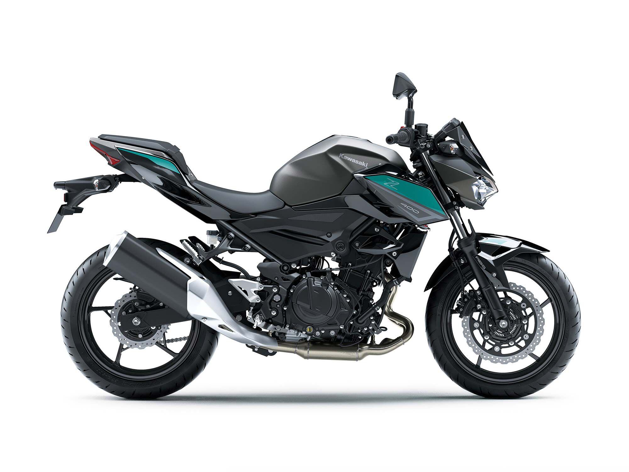 A touch of teal breaks up the Metallic Matte Graphenesteel Gray and Metallic Spark Black on the new Z.