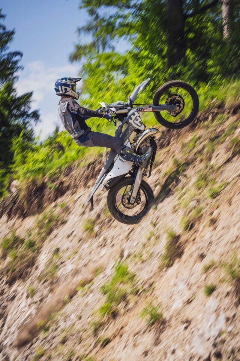 We’re not saying a stock 2024 Husqvarna TE 300 Pro is a proper hill-climbing rig. But just look at that.