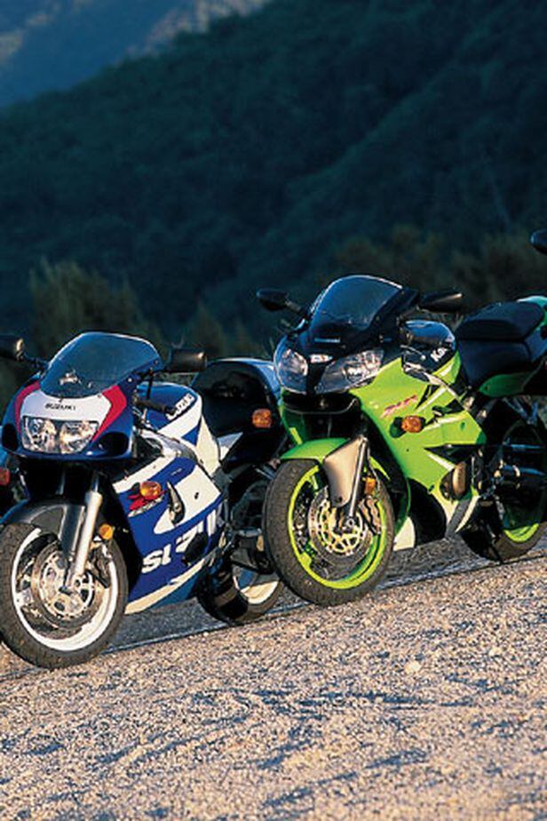 Suzuki GSX-R600, Honda CBR600F4, Kawasaki ZX-6R And Yamaha YZF-R6
