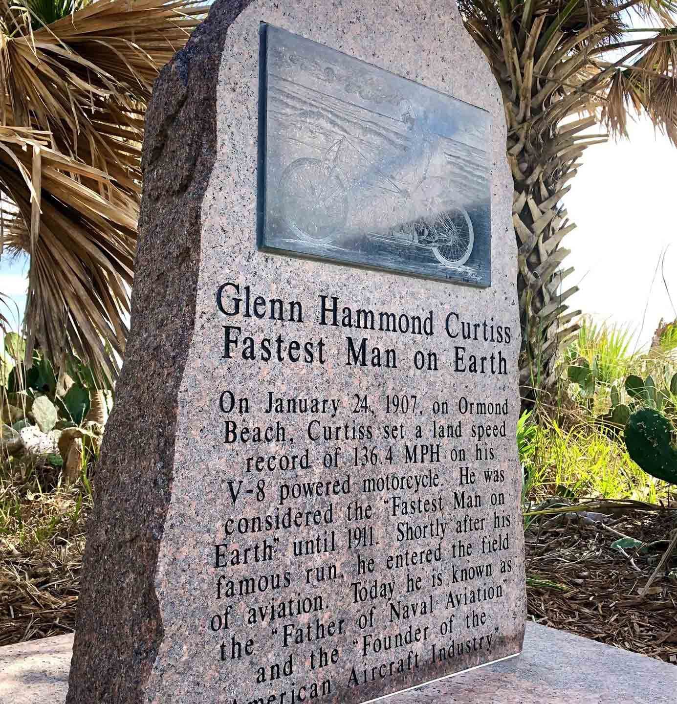 One of those history makers was Glenn Hammond Curtiss, who set a land-speed record in 1907 on a V-8-powered motorcycle. (Current-day luxury motorcycle brand Curtiss Motorcycle Co. is allegedly named in his honor, though it makes electric bikes.)