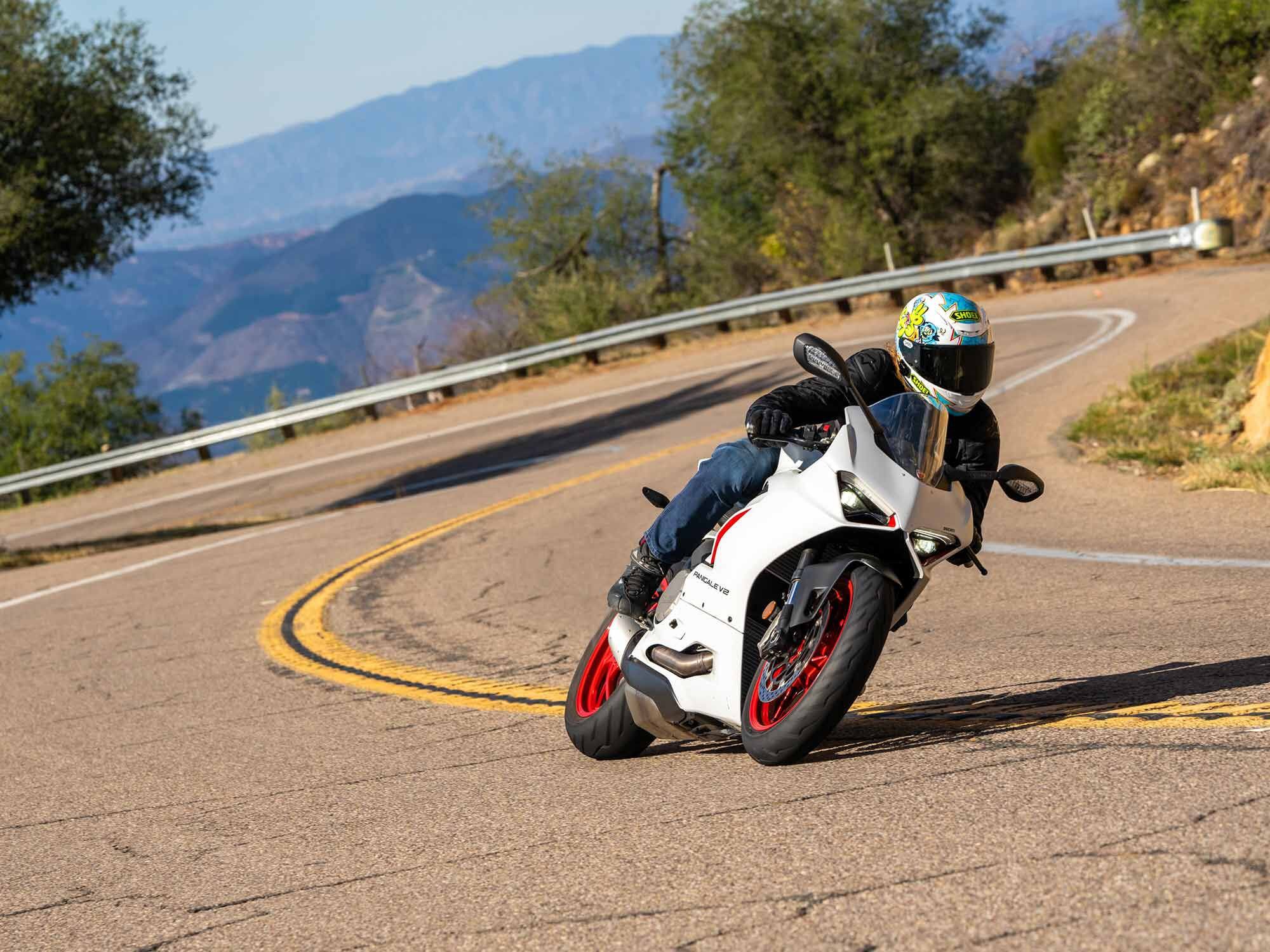 Swing a leg over the 2022 Ducati Panigale V2 in this review.