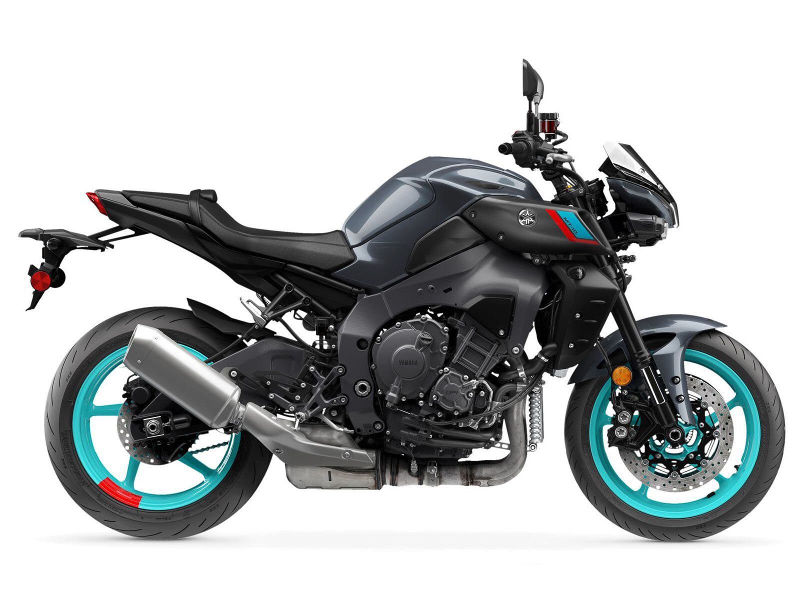 Yamaha’s MT-10 is designed for sport-riding enthusiasts who want their superbike-level performance in a comfortable, upright package.