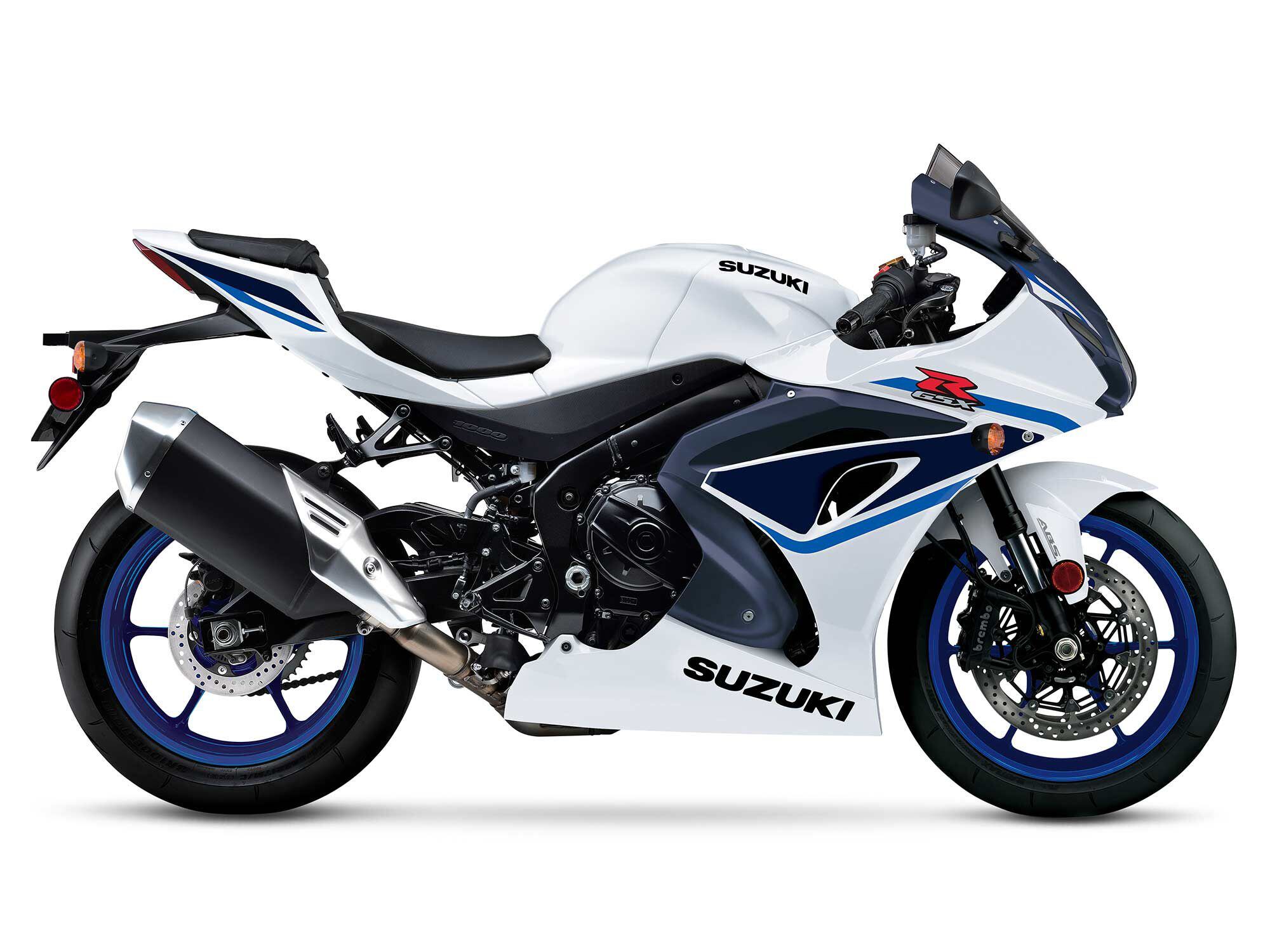 The 2023 Suzuki GSX-R1000 doesn’t get any major changes, but will come in two new colorways.