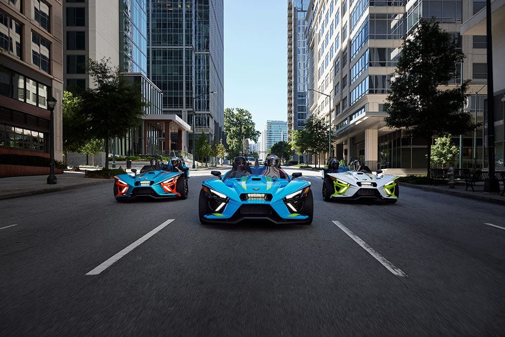 The new Polaris Slingshots will arrive in dealerships starting early 2023.