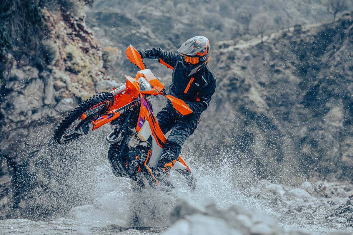 Road and trail: KTM's lightweight dual sport gets a full redesign for 2024.