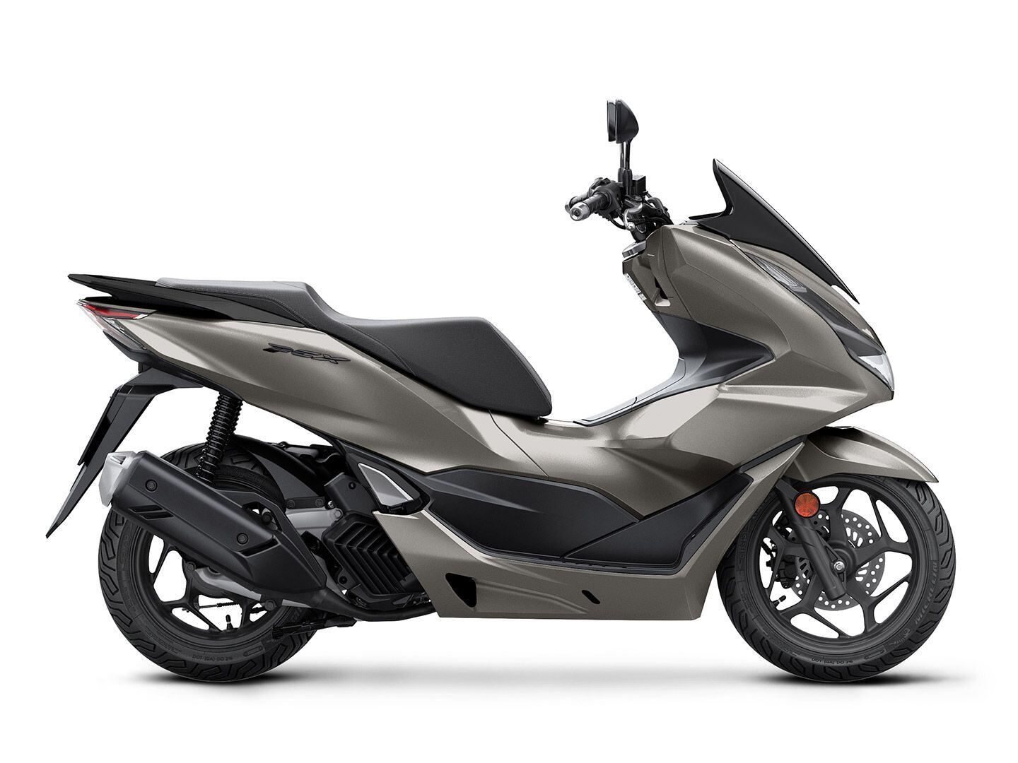 The PCX remains a part of Honda’s four-scooter lineup for the 2023 model year.